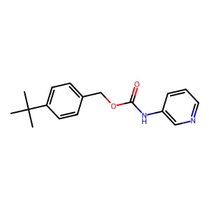 Carbamic acid, 3-pyridinyl-, [4-(1,1-dimethylethyl)phenyl]methyl ester (9CI) structure