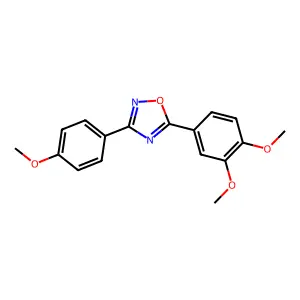 5-(3,4-Dimethoxyphenyl)-3-(4-methoxyphenyl)-1,2,4-oxadiazole structure