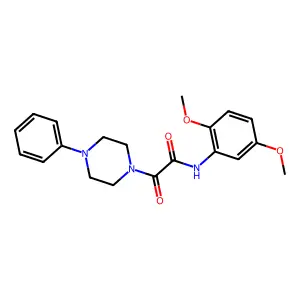 N-(2,5-dimethoxyphenyl)-2-oxo-2-(4-phenylpiperazin-1-yl)acetamide structure