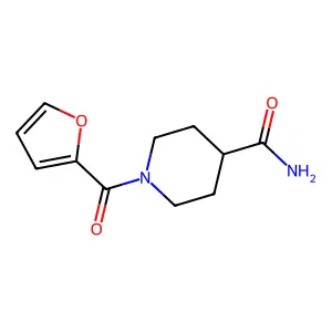 1-(Furan-2-carbonyl)piperidine-4-carboxamide structure