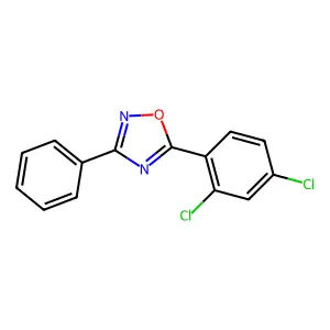 5-(2,4-Dichlorophenyl)-3-phenyl-1,2,4-oxadiazole structure