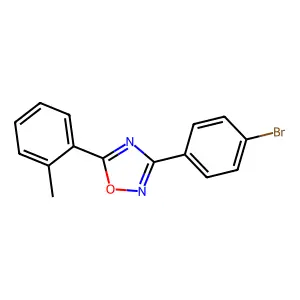 3-(4-Bromophenyl)-5-(2-methylphenyl)-1,2,4-oxadiazole structure