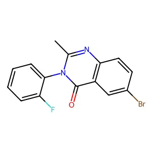 6-Bromo-3-(2-fluorophenyl)-2-methylquinazolin-4-one structure