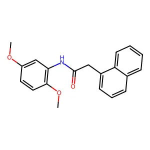 N-(2,5-二甲氧基苯基)-2-(1-萘基)乙酰胺 structure