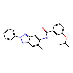 3-isopropoxy-N-(6-methyl-2-phenyl-2H-1,2,3-benzotriazol-5-yl)benzamide structure