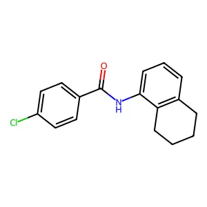 4-chloro-N-(5,6,7,8-tetrahydro-1-naphthalenyl)benzamide structure