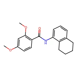 2,4-dimethoxy-N-(5,6,7,8-tetrahydronaphthalen-1-yl)benzamide structure