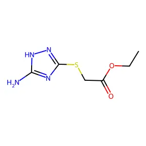 ethyl 2-[(5-amino-4H-1,2,4-triazol-3-yl)sulfanyl]acetate structure
