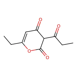 6-Ethyl-3-propionyl-2H-pyran-2,4(3H)-dione structure