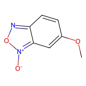 5-Methoxybenzofurazan 3-oxide structure