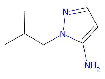 1-(2-methylpropyl)-1H-pyrazol-5-amine structure