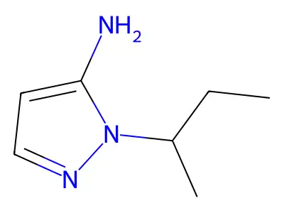 1-(butan-2-yl)-1H-pyrazol-5-amine structure