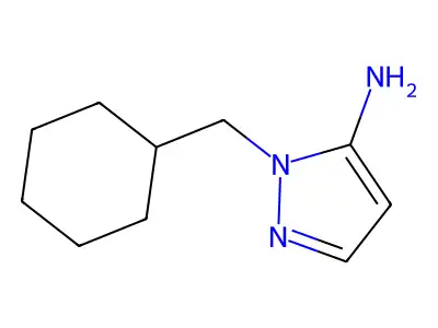 1-(cyclohexylmethyl)-1H-pyrazol-5-amine structure