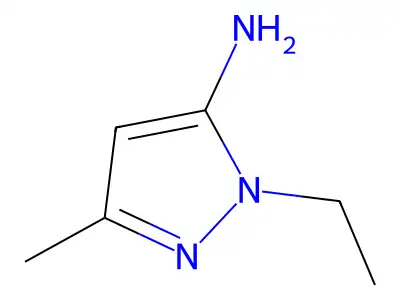 1-Ethyl-3-methyl-1H-pyrazol-5-amine structure