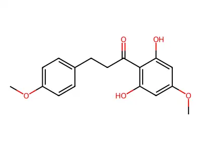 1-(2,6-Dihydroxy-4-methoxyphenyl)-3-(4-methoxyphenyl)-1-propanone structure
