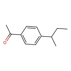 1-{4-[(2S)-butan-2-yl]phenyl}ethan-1-one structure