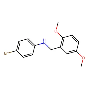 4-bromo-N-(2,5-dimethoxybenzyl)aniline structure