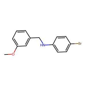 4-bromo-N-(3-methoxybenzyl)aniline structure