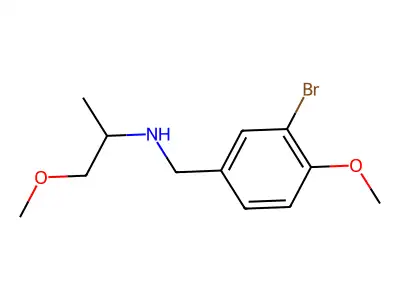 (3-Bromo-4-methoxybenzyl)(2-methoxy-1-methylethyl)amine structure