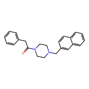1-[4-(Naphthalen-2-ylmethyl)piperazin-1-yl]-2-phenylethanone structure