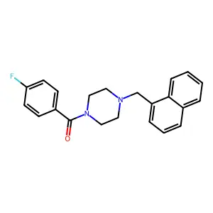 (4-Fluorophenyl)-[4-(naphthalen-1-ylmethyl)piperazin-1-yl]methanone structure