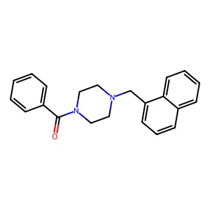 [4-(Naphthalen-1-ylmethyl)piperazin-1-yl]-phenylmethanone structure