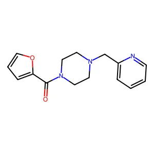 Furan-2-yl[4-(pyridin-2-ylmethyl)piperazin-1-yl]methanone structure