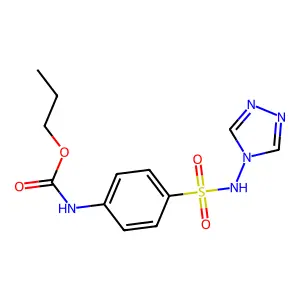 propyl N-[4-(1,2,4-triazol-4-ylsulfamoyl)phenyl]carbamate structure