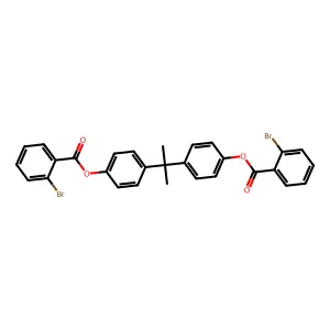 4-(1-{4-[(2-Bromobenzoyl)oxy]phenyl}-1-methylethyl)phenyl 2-bromobenzoate structure
