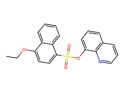 Quinolin-8-yl 4-ethoxynaphthalene-1-sulfonate structure
