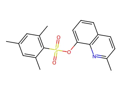 2-Methyl-8-quinolyl 2,4,6-trimethylbenzenesulfonate structure