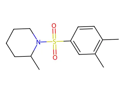 1-[(3,4-Dimethylphenyl)sulfonyl]-2-methylpiperidine structure