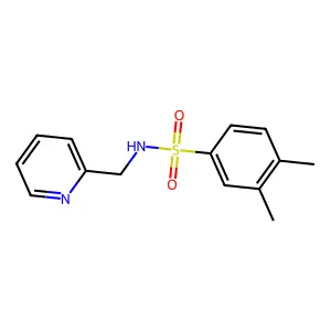 3,4-Dimethyl-N-pyridin-2-ylmethyl-benzenesulfonamide structure