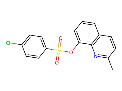 2-Methyl-8-quinolinyl 4-chlorobenzenesulfonate structure