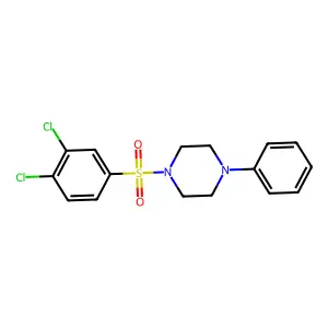 4-Phenyl-1-(3,4-dichlorophenylsulfo)piperazine structure
