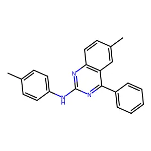 6-methyl-N-(4-methylphenyl)-4-phenylquinazolin-2-amine structure