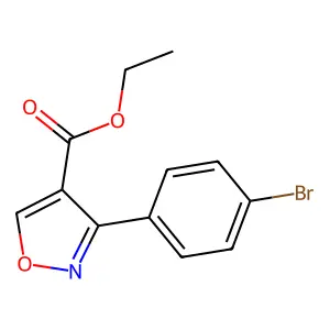 Ethyl 3-(4-bromophenyl)-4-isoxazolecarboxylate structure
