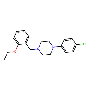 1-(4-Chlorophenyl)-4-(2-ethoxybenzyl)piperazine structure