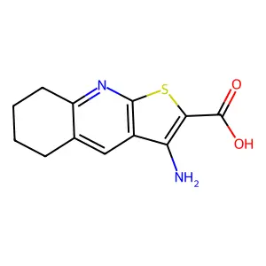 3-Amino-5,6,7,8-tetrahydrothieno[2,3-b]quinoline-2-carboxylic acid structure