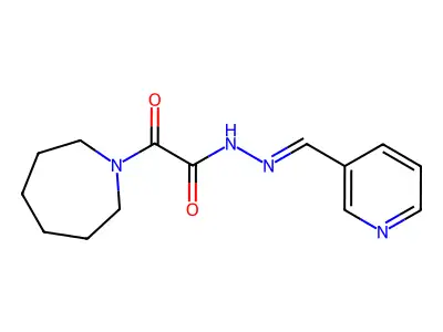 2-(azepan-1-yl)-2-oxo-N-[(E)-pyridin-3-ylmethylideneamino]acetamide structure