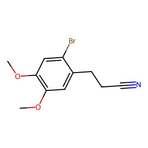 3-(2-Bromo-4,5-dimethoxyphenyl)propanenitrile structure