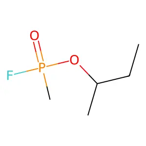 1-Methylpropyl methylphosphonofluoridate structure