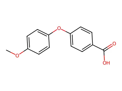 4-(4-Methoxyphenoxy)benzoic acid structure