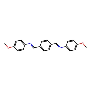 N,N'-Terephthalylidene-bis(4-methoxyaniline) structure