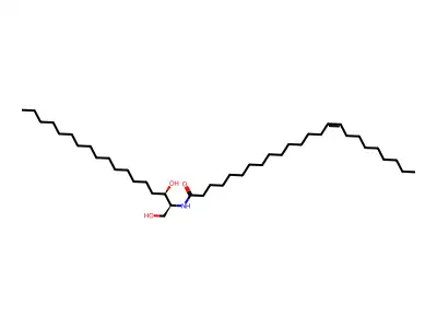 N-(15Z-tetracosenoyl)-sphinganine structure