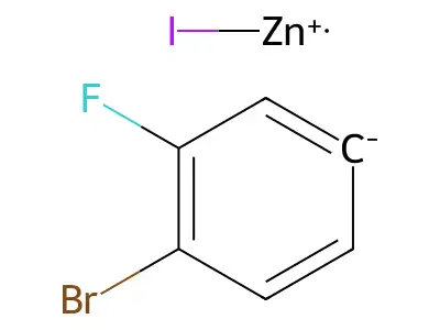 4-Bromo-3-fluorophenylzinc iodide structure