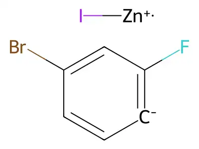 4-Bromo-2-fluorophenylzinc iodide structure
