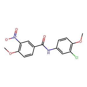N-(3-chloro-4-methoxyphenyl)-4-methoxy-3-nitrobenzamide structure