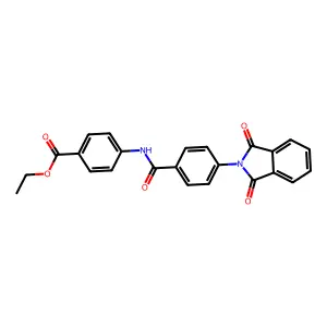 Ethyl 4-(4-(1,3-dioxoisoindolin-2-yl)benzamido)benzoate structure