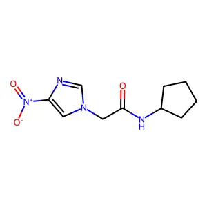 N-环戊基-2-(4-硝基咪唑-1-基)乙酰胺 structure